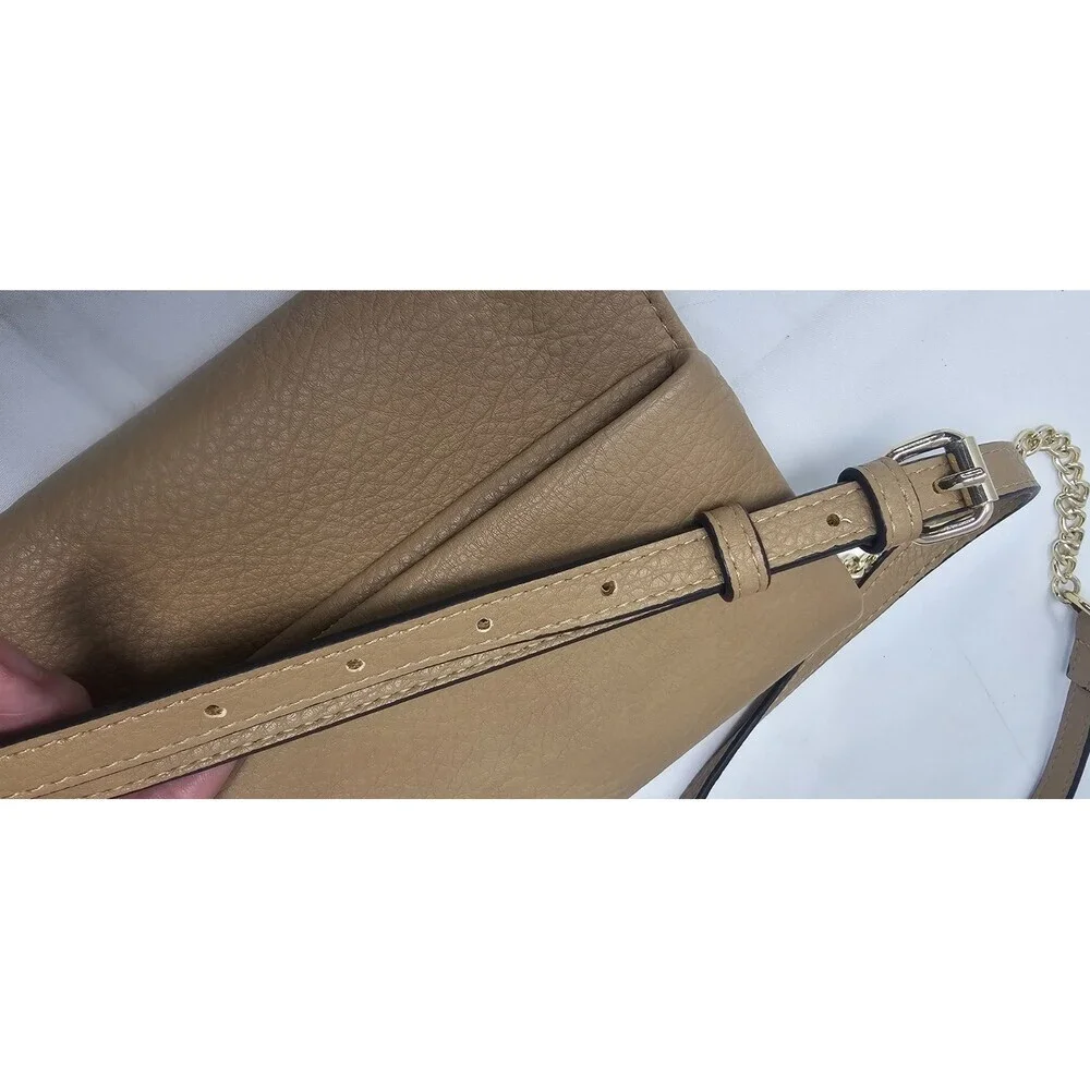 I.N.C. International Concepts Tan Averry Tunnel Convertible Clutch Crossbody